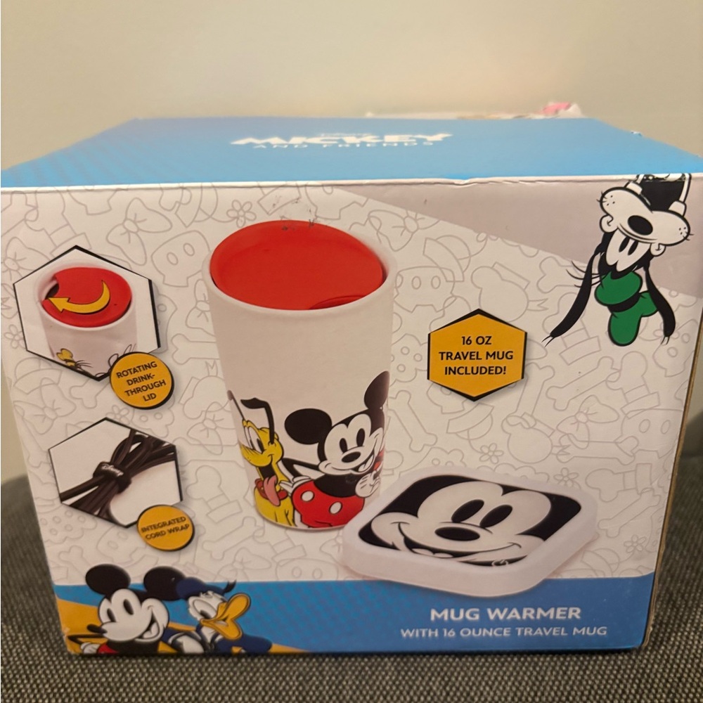 Disney Mickey Mouse Travel Mug and Mug Warmer Set - Red and White - Picture 5 of 6